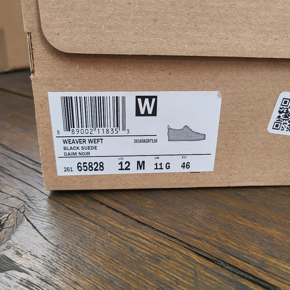 Clarks Weaver Weft black suede shoes US M 12 - Picture 7 of 7